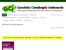 Tablet Screenshot of garciniacambogiaindonesia.com